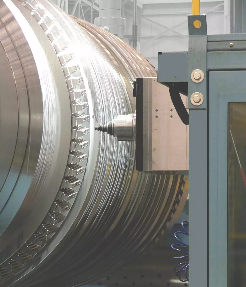 Workplace of horizontal boring machines for machining of generators and turbines rotors